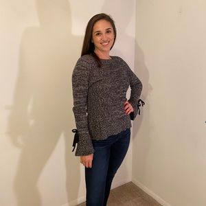 Black and white Loft sweater